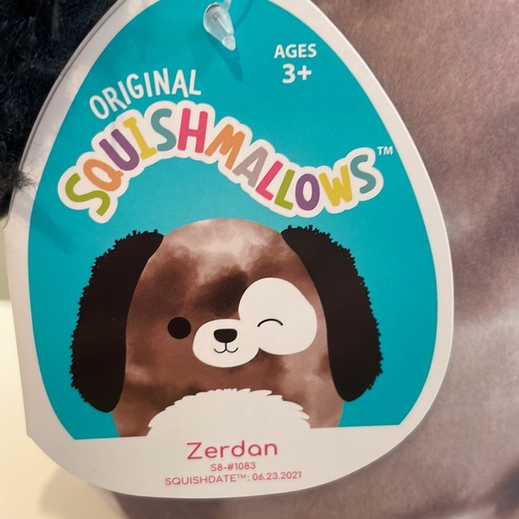 NWT 8” Zerdan the Marble Dog Squishmallow - Picture 4 of 5